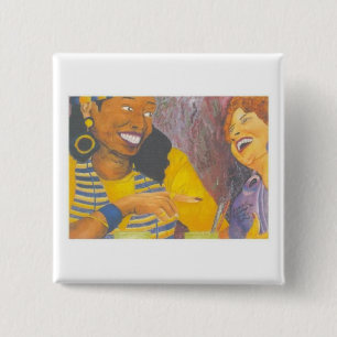 Mädchen-Gespräch Button