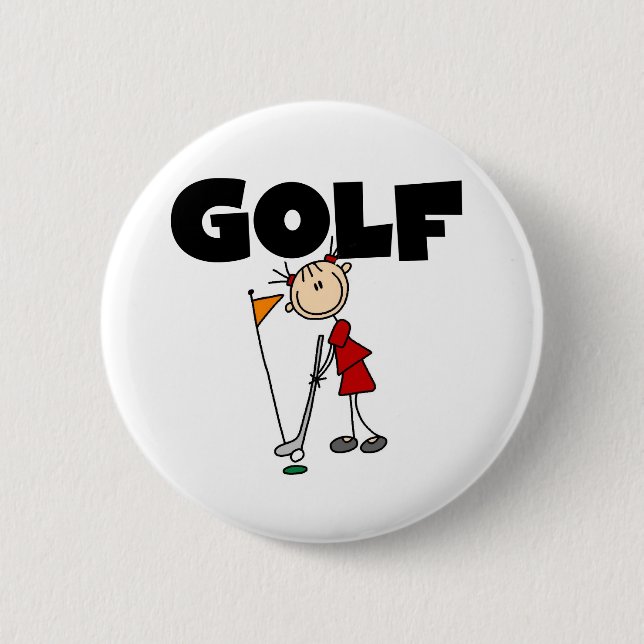 Mädchen GOLF Button (Vorderseite)