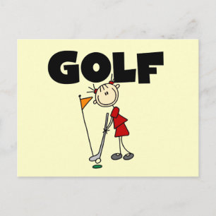Mädchen GOLF T-Shirts und Geschenke Postkarte