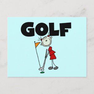 Mädchen GOLF T-Shirts und Geschenke Postkarte