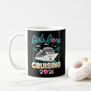 Mädchen Gone Cruising 2026 passende Freunde Kreuzf Kaffeetasse