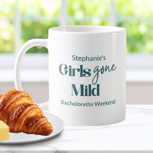 Mädchen Gone Mild Türkis Kursiv Junggesellinnen-Wo Kaffeetasse