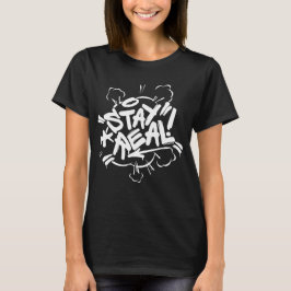 Mädchen-Graffiti: Bleibe Sie wirkliches Streetwear T-Shirt
