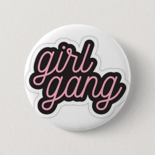 Mädchen-Gruppe Button