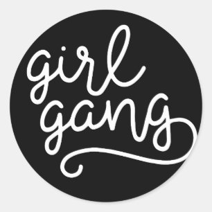 Mädchen-Gruppen-T-Shirt-Spitzen-Spaß Tumblr Grunge Runder Aufkleber