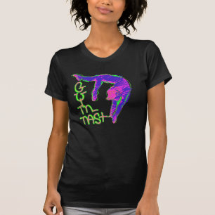 Mädchen-Gymnastik-Shirtshoodie-Gewohnheit T-Shirt