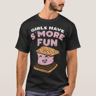 Mädchen haben mehr Spaß Lustiges Camping Zeltplatz T-Shirt