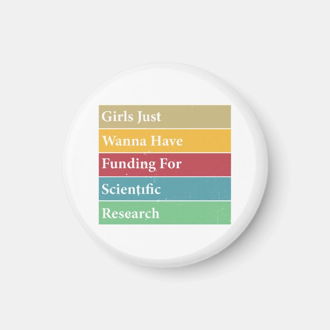 Mädchen haben nur Geld für wissenschaftliche Forsc Magnet (Vorne)