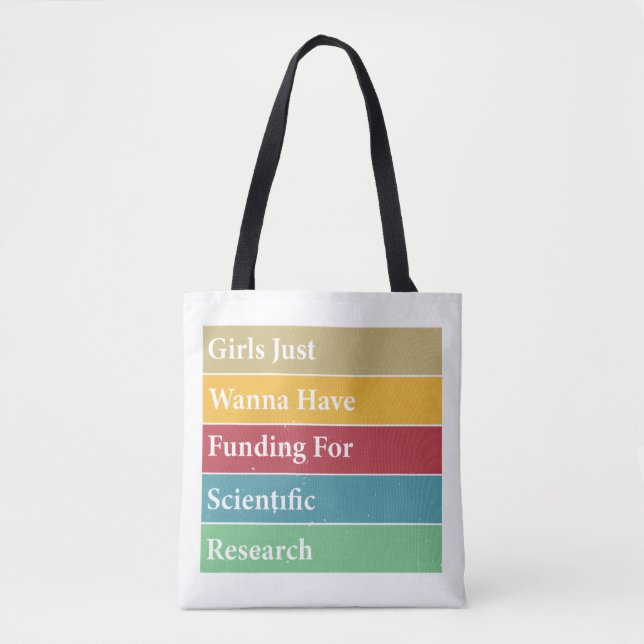 Mädchen haben nur Geld für wissenschaftliche Forsc Tasche (Vorderseite)