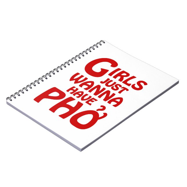 Mädchen haben nur gerne Phở Notizblock (Linke Seite)