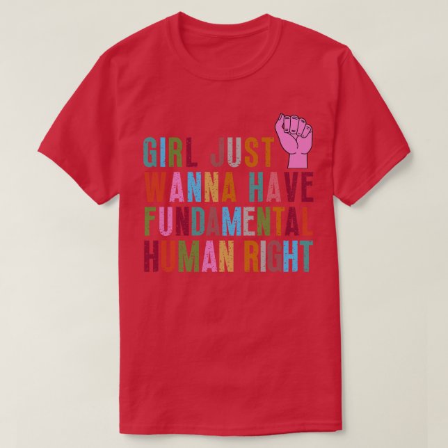 Mädchen haben nur Grundrechte 49 T-Shirt (Design vorne)