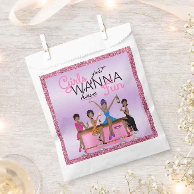Mädchen haben nur Spaß Bachelorette Geschenktütchen (Ausgeschnitten)