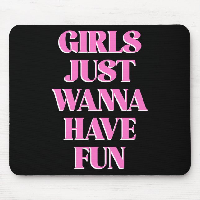 Mädchen Haben Nur Spass Langarm  Mousepad (Vorne)