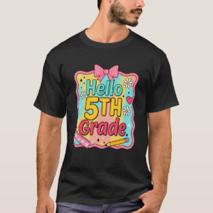 Mädchen Hallo 5. Klasse Coquette Vornehme Zurück z T-Shirt