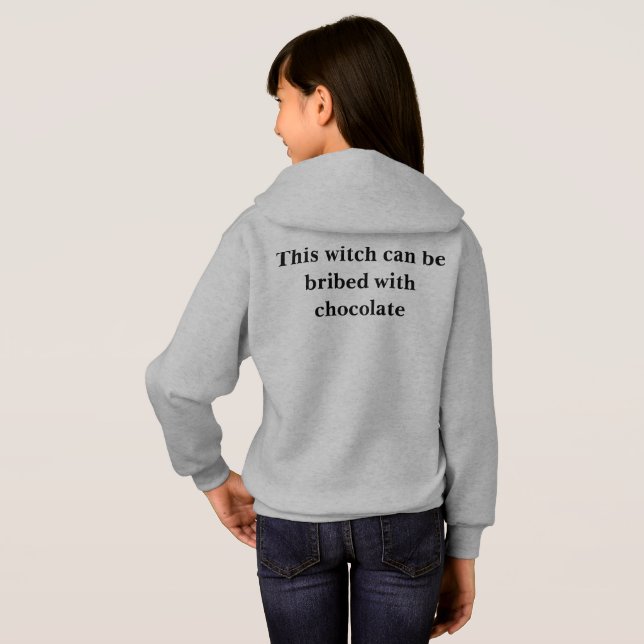 Mädchen Halloween Pullover Hoodie (Schwarz voll)