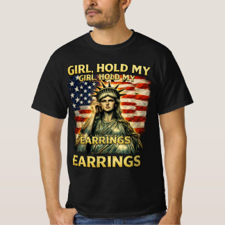 Mädchen hält meine Ohrringe, Protest, Nationalpark T-Shirt