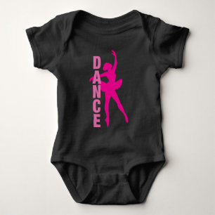 Mädchen Heiß Rosa Ballerina Tanz Baby Strampler