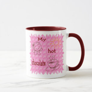 Mädchen-heiße Schokoladen-Tasse Tasse
