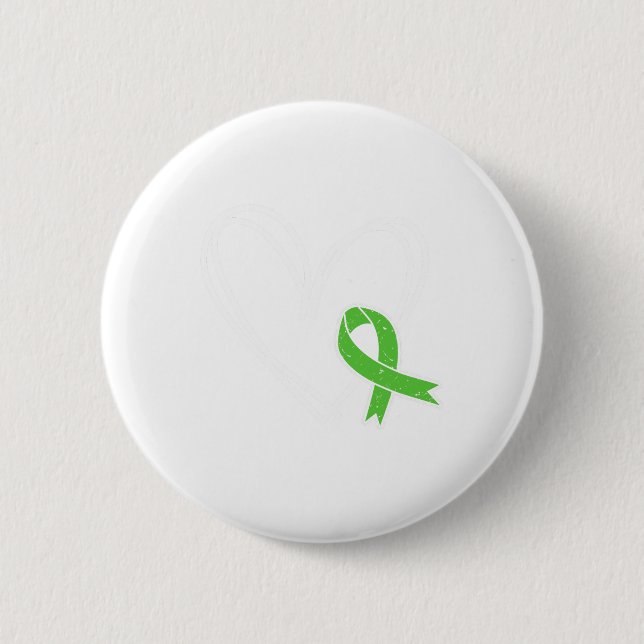 Mädchen Herz Psychische Gesundheitsprobleme Aufklä Button (Vorderseite)