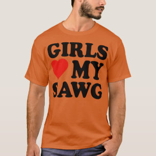 Mädchen Herzchen Meine Schwänze Mädchen Liebe mein T-Shirt