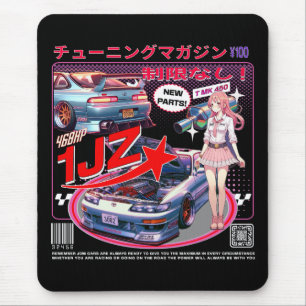 Mädchen hinterm Steuer: Soarer-Stories Mousepad
