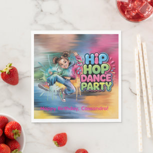 Mädchen Hip Hop Tanz Geburtstagsfeier Serviette