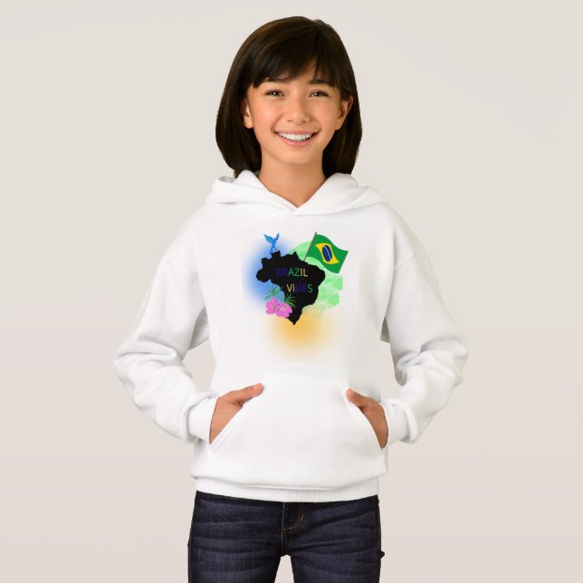 Mädchen Hoodie (Vorne ganz)