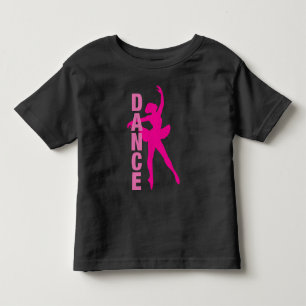 Mädchen Hot Pink Ballerina Tanz Kleinkind T-shirt