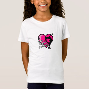 MÄDCHEN - i-Liebezahl Skaten - Herz T-Shirt