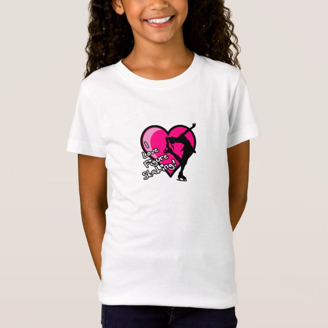 MÄDCHEN - i-Liebezahl Skaten - Herz T-Shirt (Vorderseite)