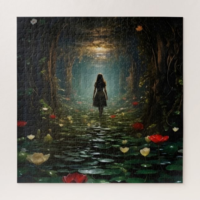 Mädchen im Fantasy-Tunnel (Vertikal)