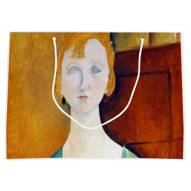 Mädchen im Grünen, Modigliani Große Geschenktüte (Vorderseite)