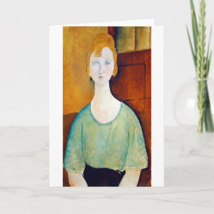Mädchen im Grünen, Modigliani Karte