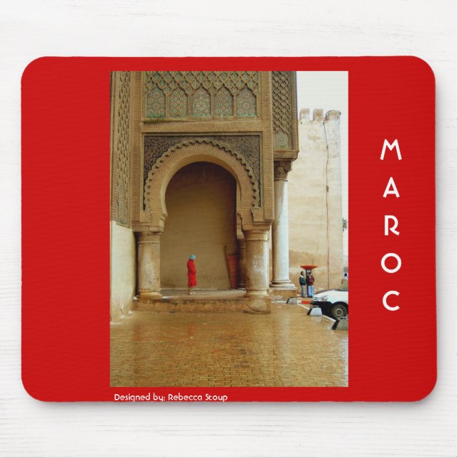 Mädchen im roten Mantel Mousepad (Vorne)