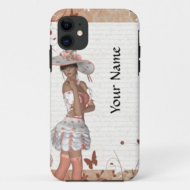 Mädchen im Sommerhut Case-Mate iPhone Hülle (Rückseite)