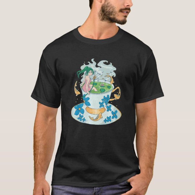 Mädchen im Teecup T-Shirt (Vorderseite)