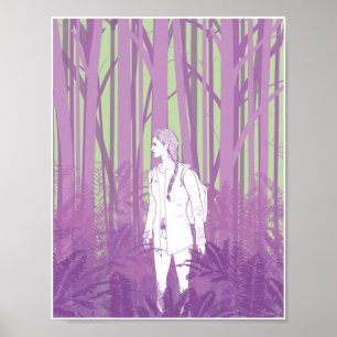 Mädchen im Wald 8,5 x 11 Poster