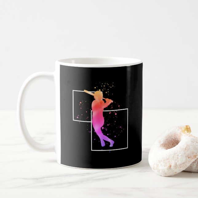 Mädchen in Bat Kaffeetasse (Mit Donut)