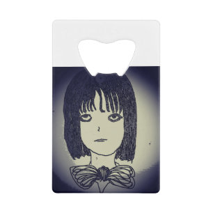 Mädchen in der Ewigkeit Land Manga zeichnend Geldbeutel Flaschenöffner