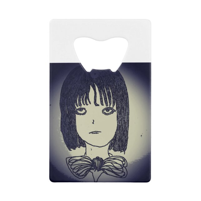 Mädchen in der Ewigkeit Land Manga zeichnend Geldbeutel Flaschenöffner (Vorderseite)