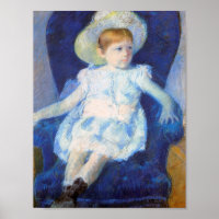 Mädchen in einem blauen Stuhl, Mary Cassatt