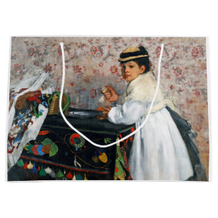 Mädchen in einem Hut, Edgar Degas Große Geschenktüte