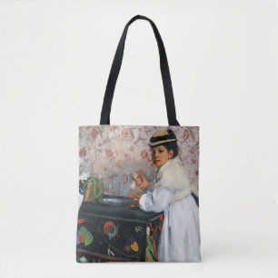 Mädchen in einem Hut, Edgar Degas Tasche