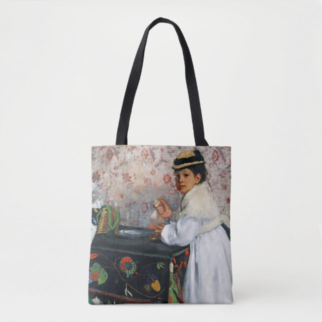 Mädchen in einem Hut, Edgar Degas Tasche (Vorderseite)