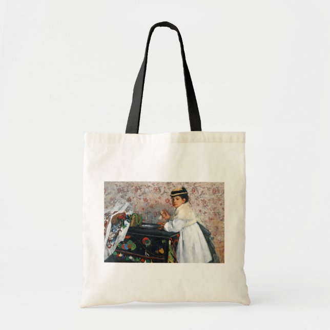 Mädchen in einem Hut, Edgar Degas Tragetasche (Vorne)