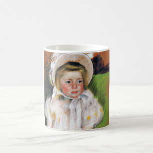 Mädchen in einem weißen Bonnet, Mary Cassatt Kaffeetasse