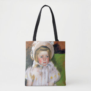 Mädchen in einem weißen Bonnet, Mary Cassatt Tasche