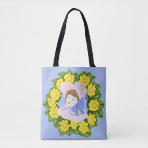 Mädchen in einer Viktorianischen Osterweibchen Tasche