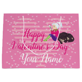 Mädchen in Liebe Große Geschenktüte