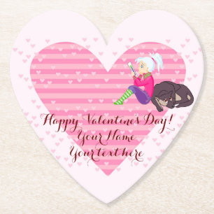 Mädchen in Liebe Untersetzer